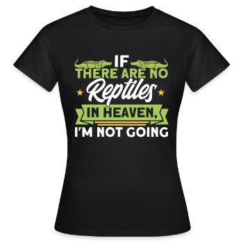 Reptile Reptile Snake Cadeau - T-shirt Femme - noir - Devant - AI Model Female 172 dark (172cm)