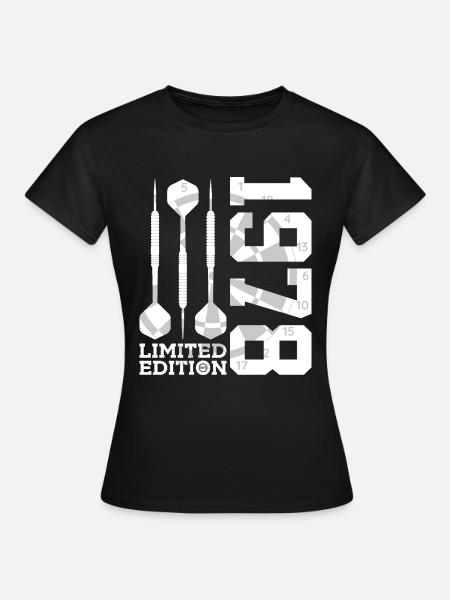 LIMITED EDITION 1978 DARTS 48. GEBURTSTAG - Frauen T-Shirt - Schwarz