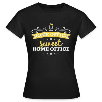 Bureau à domicile doux Bureau à domicile Travail Travail Humour - T-shirt Femme - noir - Devant - AI Model Female 172 dark (172cm)
