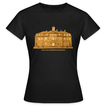 Emmerichshofen Schloss Kahl Unterfranken Bayern - Frauen T-Shirt - Schwarz - Vorne - AI Model Female 172 dark (172cm)