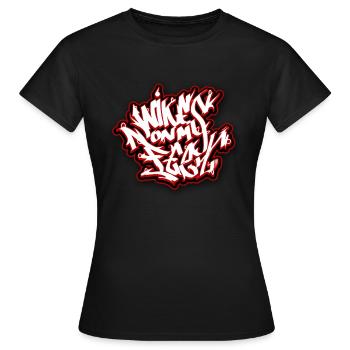 Graffiti Stile - Frauen T-Shirt - Schwarz - Vorne - AI Model Female 172 dark (172cm)