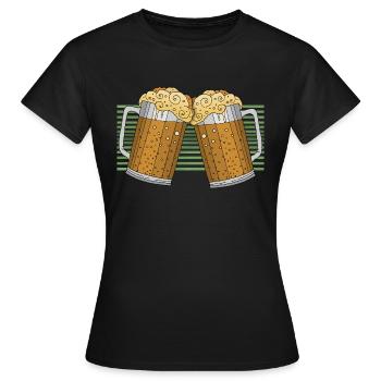Pints - Women's T-Shirt - black - Front - AI Model Female 172 dark (172cm)