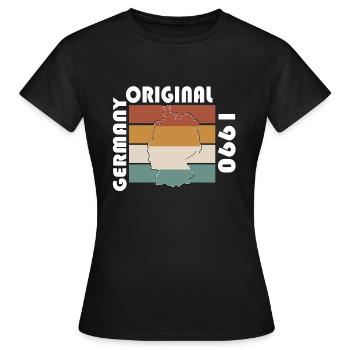 Deutschland Original - Frauen T-Shirt - Schwarz - Vorne - AI Model Female 172 dark (172cm)