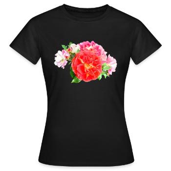ROSENSTRAUCH - Frauen T-Shirt - Schwarz - Vorne - AI Model Female 172 dark (172cm)