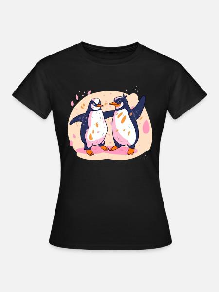 La danse des pingouins n 2 - Dame-T-shirt - sort