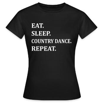 Dancing Dance Music - Women's T-Shirt - black - Front - AI Model Female 172 dark (172cm)