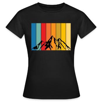 Mountain Shade - Women's T-Shirt - black - Front - AI Model Female 172 dark (172cm)