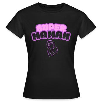 Super Mom - Mother's Day Gift - Women's T-Shirt - black - Front - AI Model Female 172 dark (172cm)