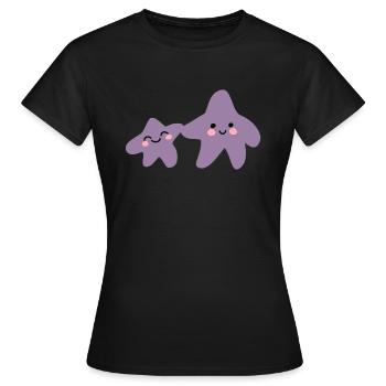 Sibling Star - Women's T-Shirt - black - Front - AI Model Female 172 dark (172cm)