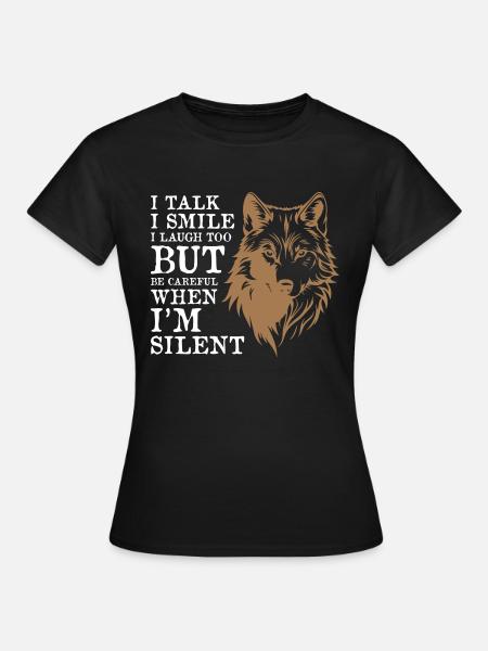 Cool Wolf - Frauen T-Shirt - Schwarz