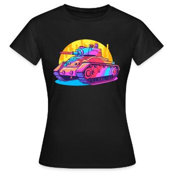 Colorful Tank - Art Tank - Frauen T-Shirt - Schwarz - Vorne - AI Model Female 172 dark (172cm)