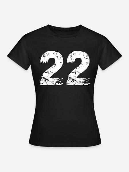 22 - Frauen T-Shirt - Schwarz