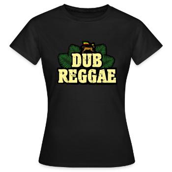 Dub Reggae - Women's T-Shirt - black - Front - AI Model Female 172 dark (172cm)