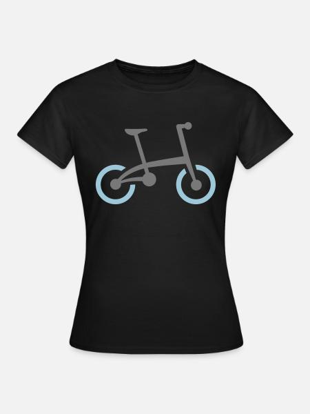 Faltrad Klapprad 2C - 2F - Frauen T-Shirt - Schwarz