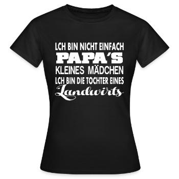 landwirtkleines maedchen - Frauen T-Shirt - Schwarz - Vorne - AI Model Female 172 dark (172cm)