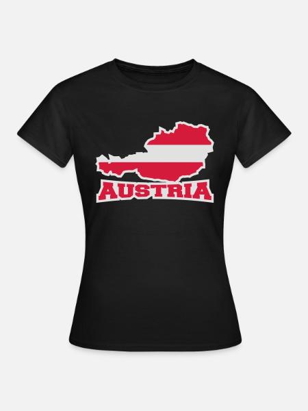 Austria Logo - Frauen T-Shirt - Schwarz