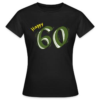 60 Jubiläum Geburtstag Ehrentag Geschenk Jahrestag - Frauen T-Shirt - Schwarz - Vorne - AI Model Female 172 dark (172cm)