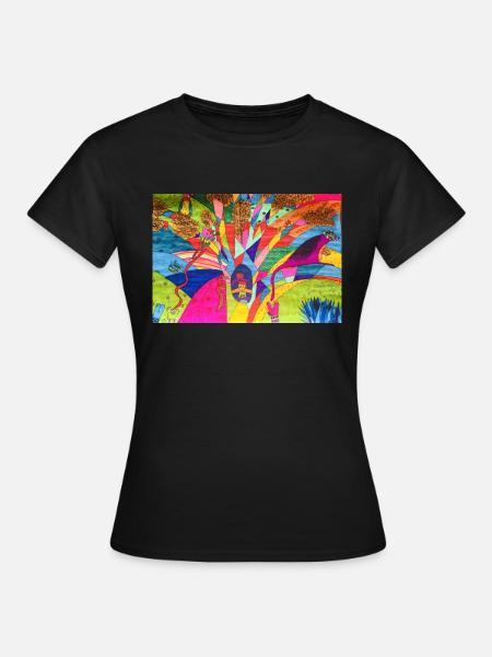 Bunte Karibik - Frauen T-Shirt - Schwarz