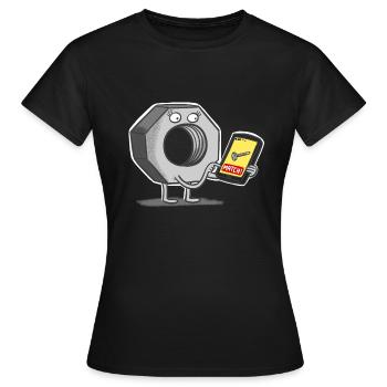 Match - Women's T-Shirt - black - Front - AI Model Female 172 dark (172cm)