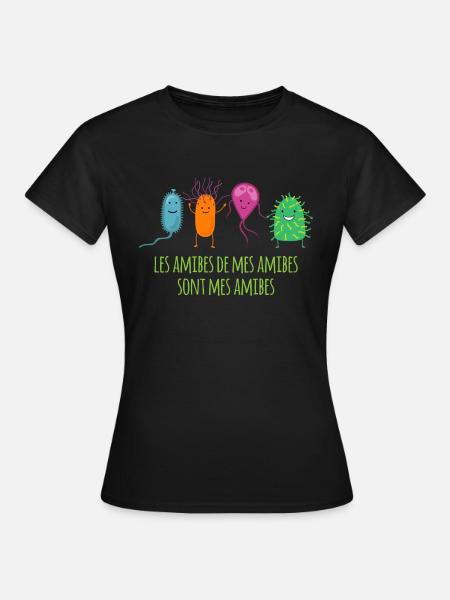 amibes - T-shirt Femme - noir
