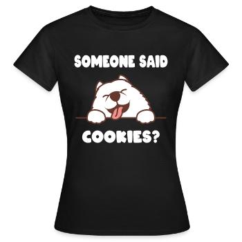Sweet dog biscuits - Women's T-Shirt - black - Front - AI Model Female 172 dark (172cm)