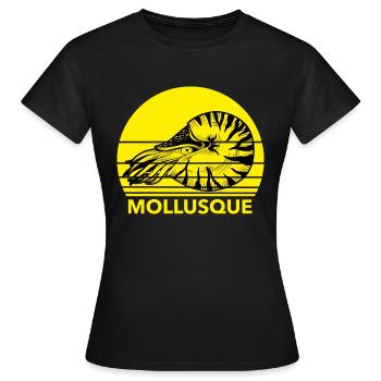 MUSCHEL - Abbildung meeresgeil - Frauen T-Shirt - Schwarz - Vorne - AI Model Female 172 dark (172cm)