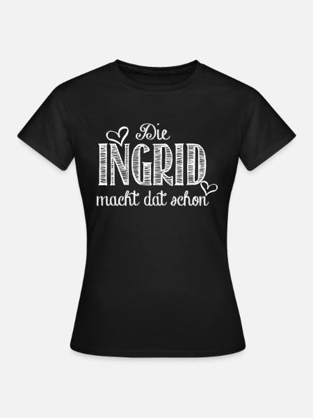 ingrid - Frauen T-Shirt - Schwarz