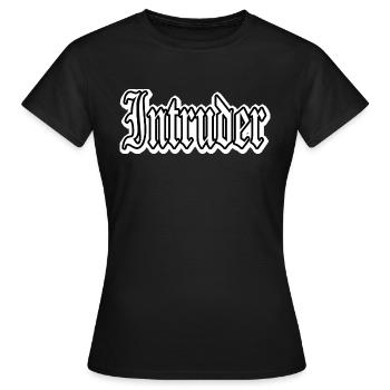 intruder hacker eindringling clan sticker computer - Frauen T-Shirt - Schwarz - Vorne - AI Model Female 172 dark (172cm)