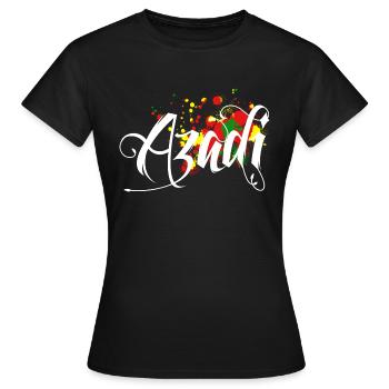 Newroz Azadi - Frauen T-Shirt - Schwarz - Vorne - AI Model Female 172 dark (172cm)