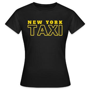 new york taxi - T-shirt Femme - noir - Devant - AI Model Female 172 dark (172cm)