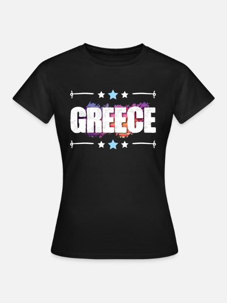 Greece - Frauen T-Shirt - Schwarz