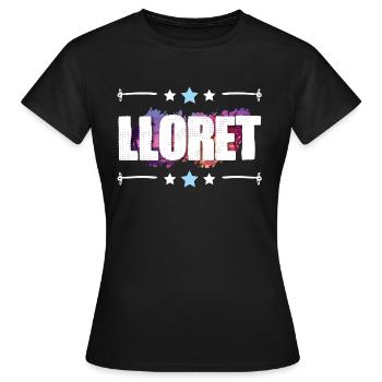Lloret De Mar - T-shirt Femme - noir - Devant - AI Model Female 172 dark (172cm)