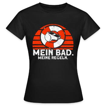 Sauveteur Piscine Sauveteur Sauveteur Sauveteur - T-shirt Femme - noir - Devant - AI Model Female 172 dark (172cm)
