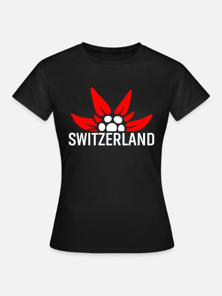 Schweizer Enzian - Frauen T-Shirt - Schwarz