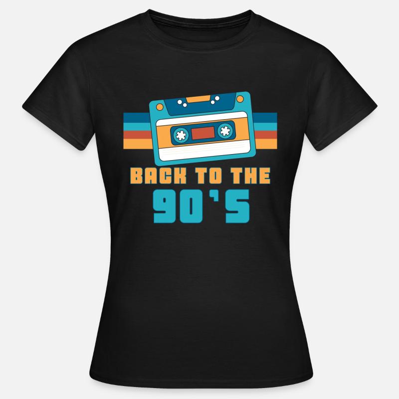Cassette Back To 90's Gift 90s Party - Women's T-Shirt - black