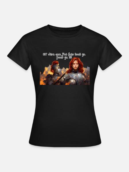 jean d arc - T-shirt Femme - noir