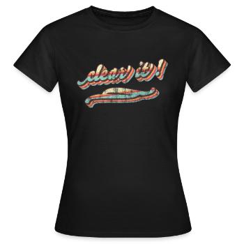 clear it - Frauen T-Shirt - Schwarz - Vorne - AI Model Female 172 dark (172cm)