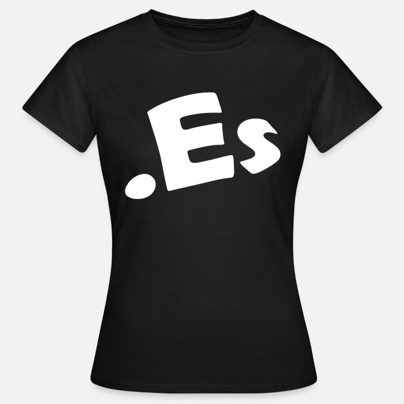 Espagne Code internet du pays - T-shirt Femme - noir