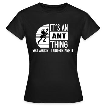 Ant colony ant "ant-thing" ant state - Women's T-Shirt - black - Front - AI Model Female 172 dark (172cm)