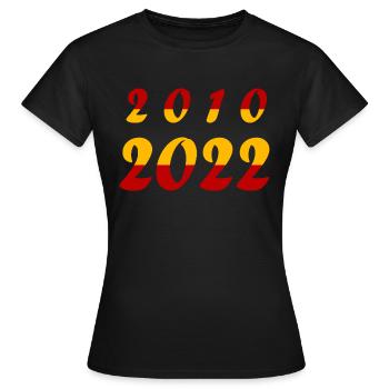 Équipe nationale d’Espagne - T-shirt Femme - noir - Devant - AI Model Female 172 dark (172cm)