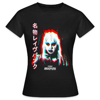 Famous Ravepunk - Women's T-Shirt - black - Front - AI Model Female 172 dark (172cm)