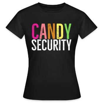 Süßigkeiten Sicherheit - Frauen T-Shirt - Schwarz - Vorne - AI Model Female 172 dark (172cm)