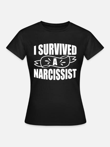 I Survived A Narcissist Divorce Women Divorcee - Women's T-Shirt - black