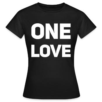 Un seul amour - T-shirt Femme - noir - Devant - AI Model Female 172 dark (172cm)