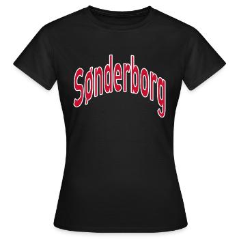 Canton de Sønderborg - T-shirt Femme - noir - Devant - AI Model Female 172 dark (172cm)
