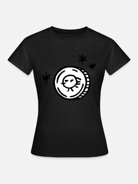 money coins - T-shirt Femme - noir