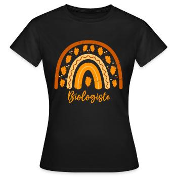 Zum besten Biologen | gewählt Biologe Geschenkidee - Frauen T-Shirt - Schwarz - Vorne - AI Model Female 172 dark (172cm)