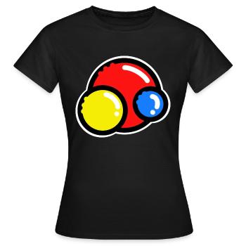 Bunte Bälle | - Frauen T-Shirt - Schwarz - Vorne - AI Model Female 172 dark (172cm)