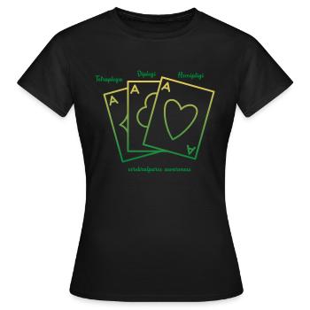 Cp - Sous-groupes - T-shirt Femme - noir - Devant - AI Model Female 172 dark (172cm)