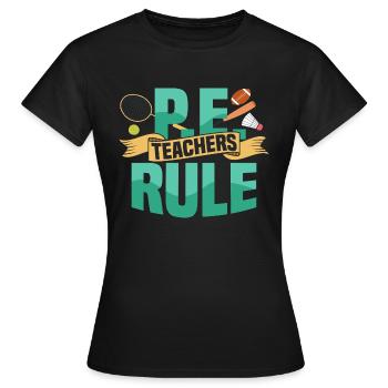 Les enseignants de l’éducation physique dirigent l’école d’éducation physique - T-shirt Femme - noir - Devant - AI Model Female 172 dark (172cm)
